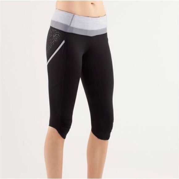 Lululemon Run A Marathon Crop Leggings Women Size 8 - Picture 1 of 12